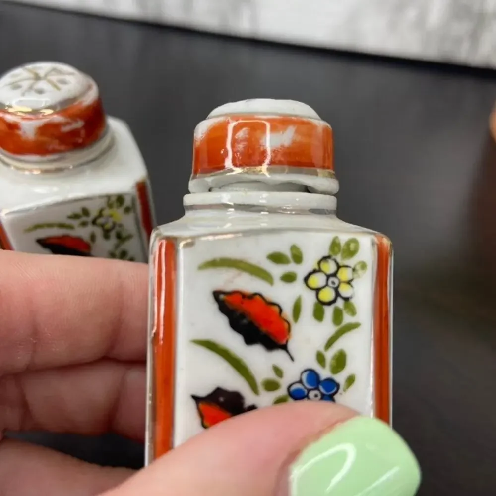 Vintage Porcelain Japanese Salt & Pepper Shakers